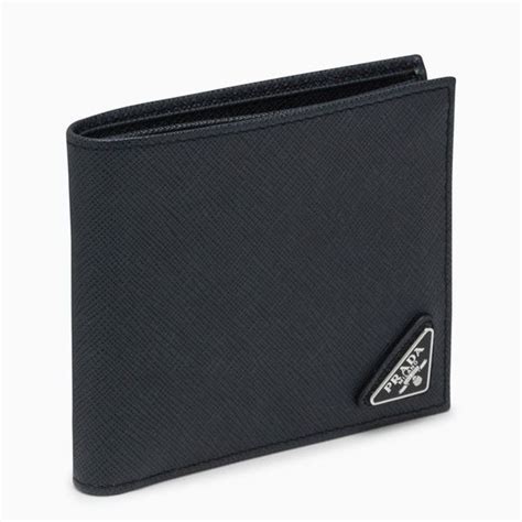 Baltic Blue Saffiano Leather Wallet 